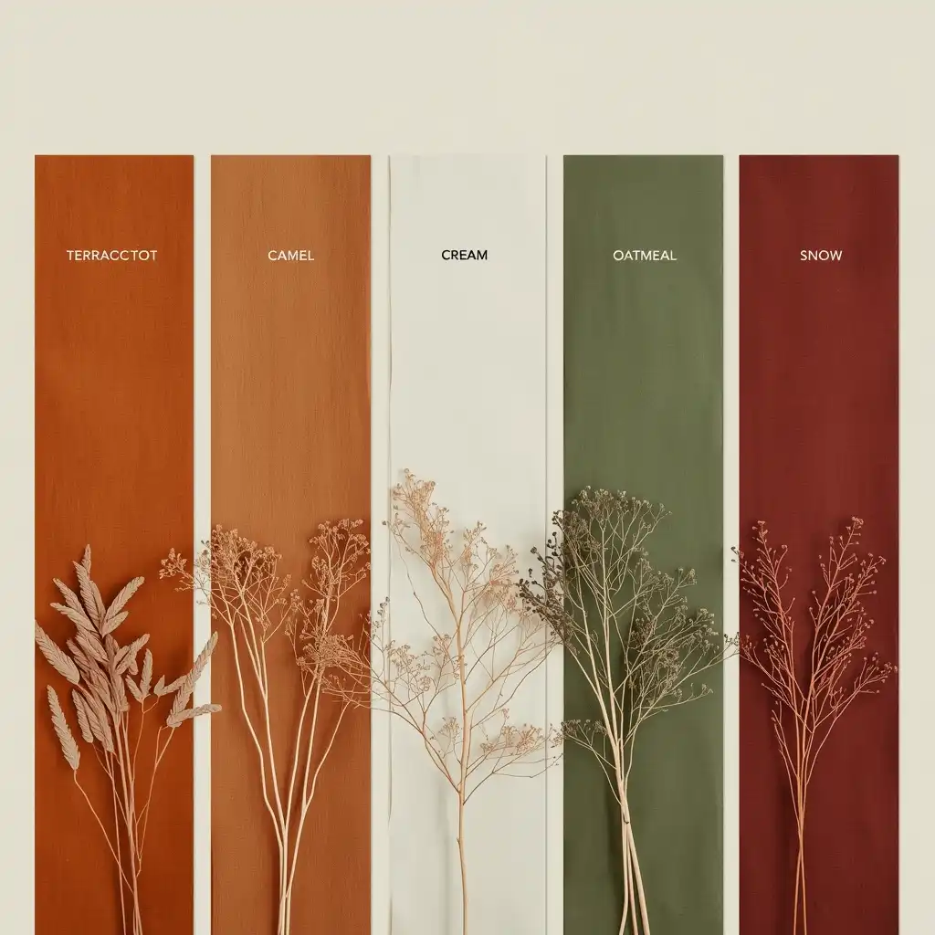 best colors for travel Instagram photos — destination color guide with fabric swatches