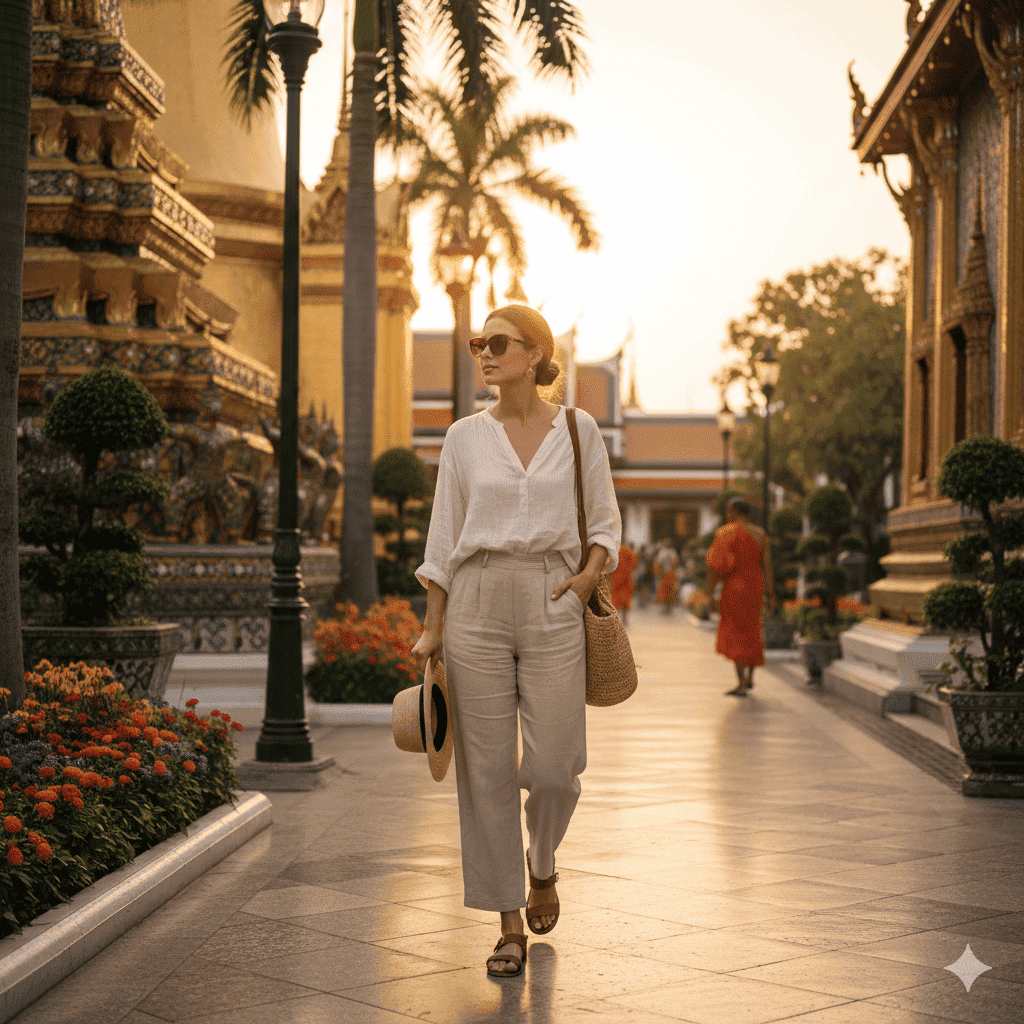 What to wear in Thailand for women visiting temples in Bangkok