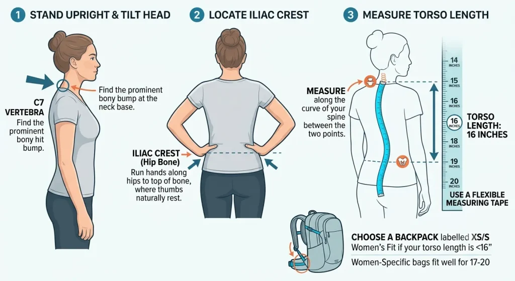 Measure Your Torso for Travel Backpacks