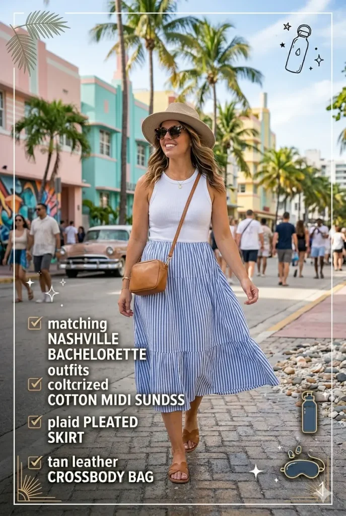 Miami beach outfit ideas for women tropical vacation look