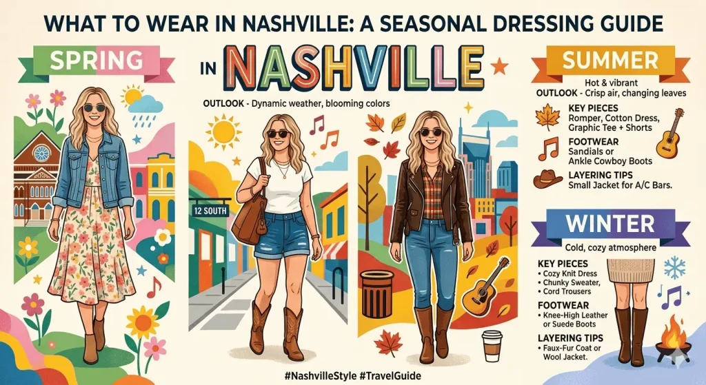 dress for Nashville across all four seasons