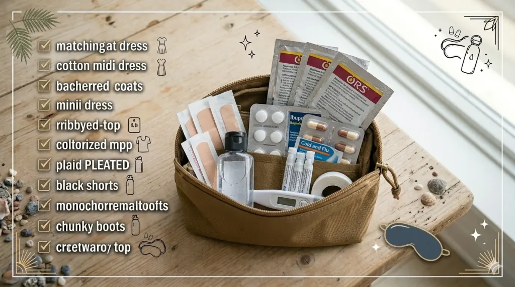 travel health kit essentials for international packing list