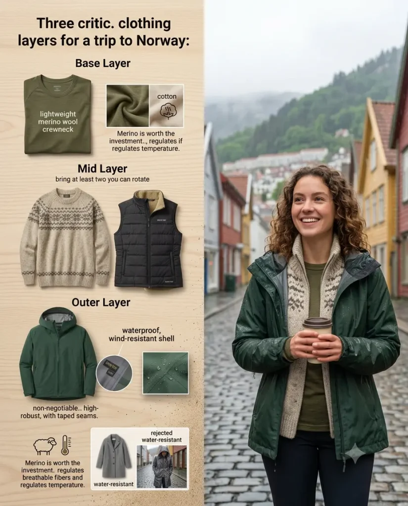 clothing layer for Norwegian for traveler