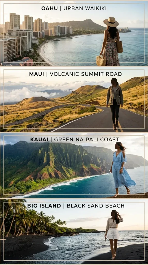 Hawaii outfit ideas for Oahu, Maui, Kauai, and the Big Island