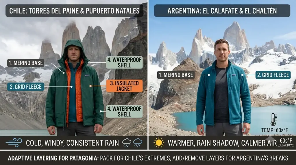 Chile vs. Argentina: Pack Differently by Region